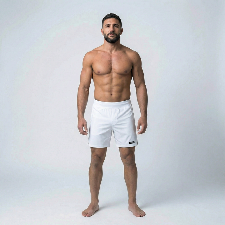 PRO MIDWEIGHT NO-GI SHORTS WHITE