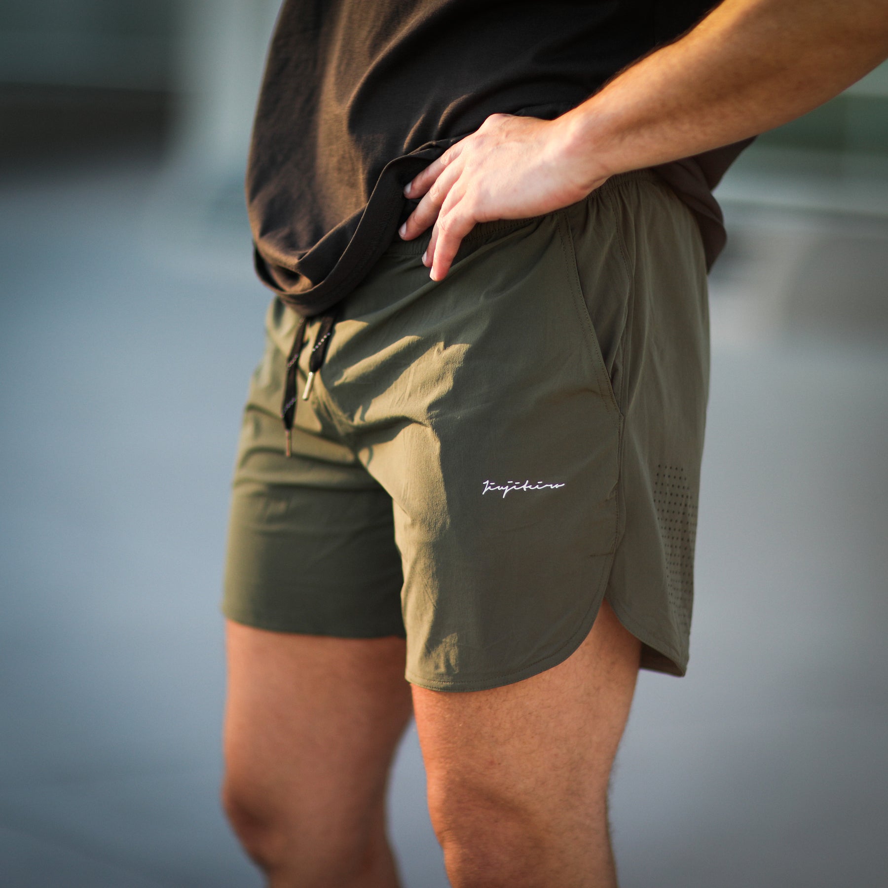 Jiujiteiro Pro Workout Shorts Olive – Grappler casual shorts