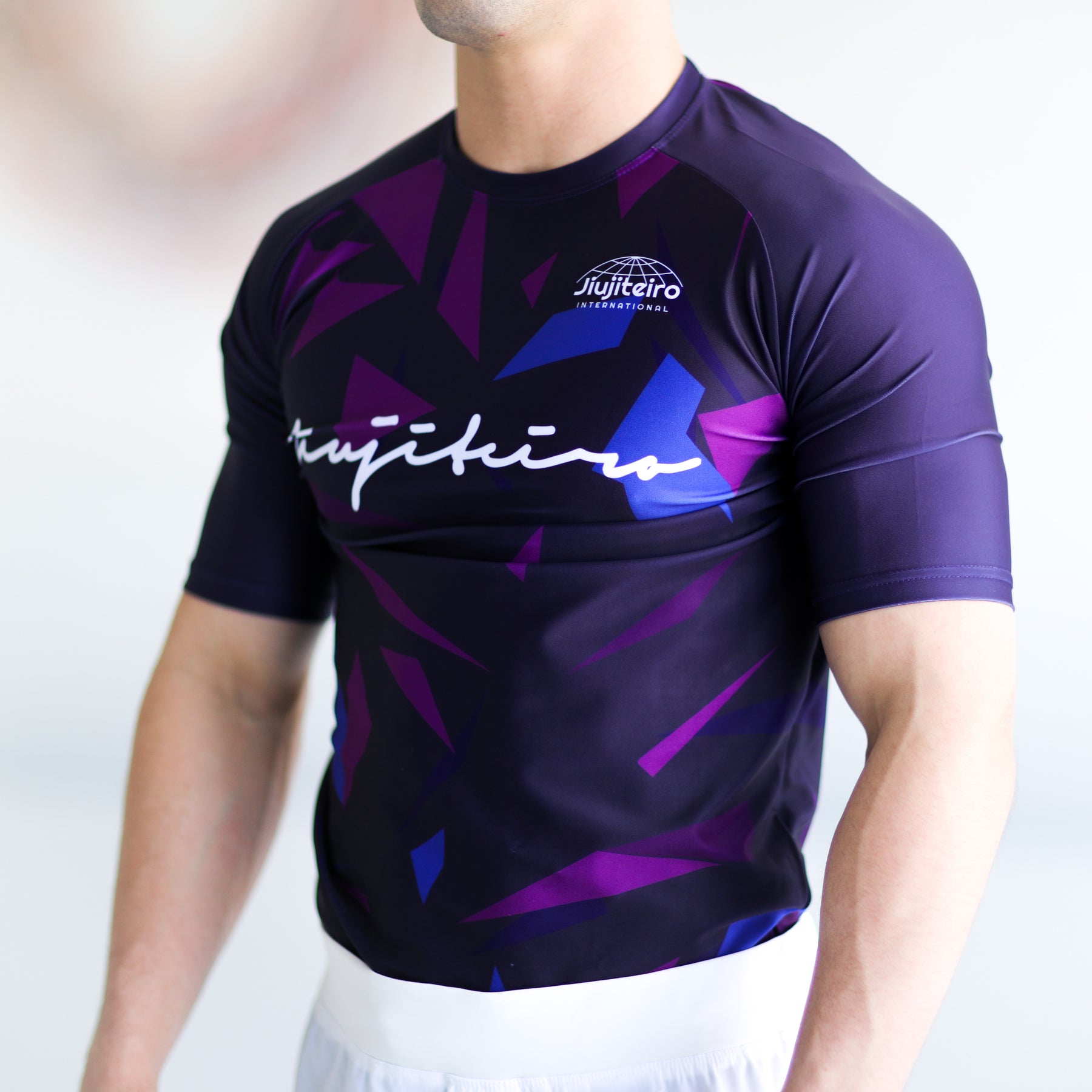 Jiujiteiro Purple Vector Pro Half Sleeve Rashguard – Jiu jitsu rash guard
