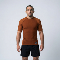 Jiujiteiro Pro Ranked Rashguard Brown – BJJ Rashguard, grappling rash guard