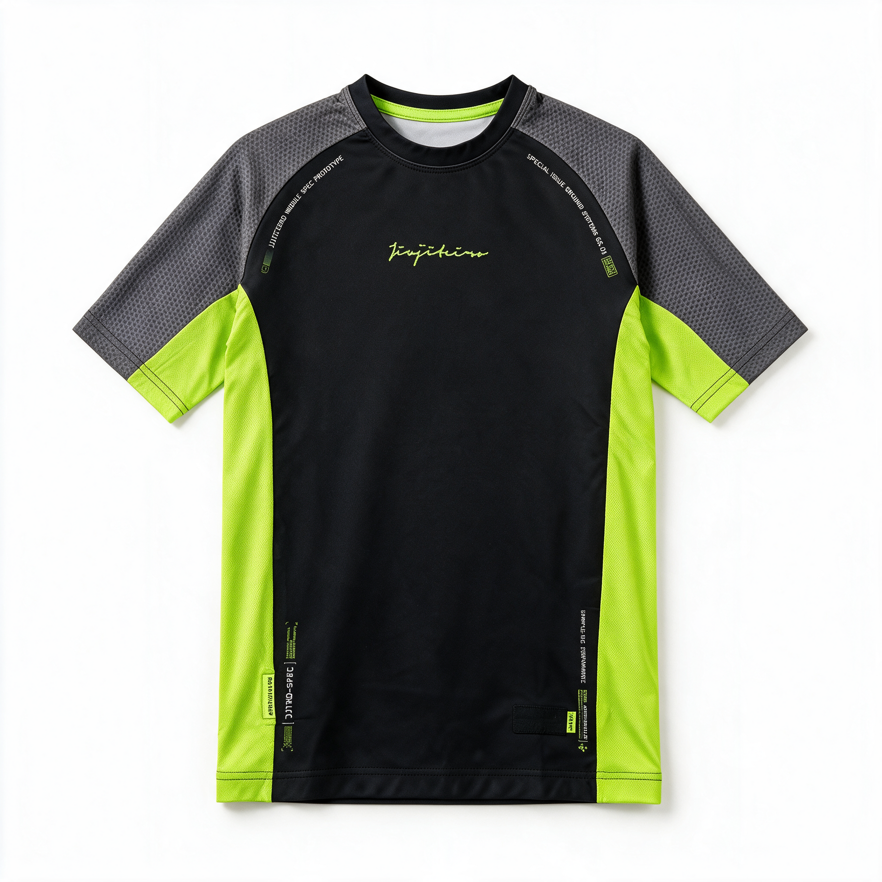 Pulse Rashguard Black Neon front