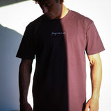 Jiujiteiro Pro Signature Heavyweight Embroidered Tee Plum – BJJ t-shirt, jiu jitsu apparel