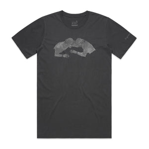 "GRAPPLER" TEE FADED BLACK