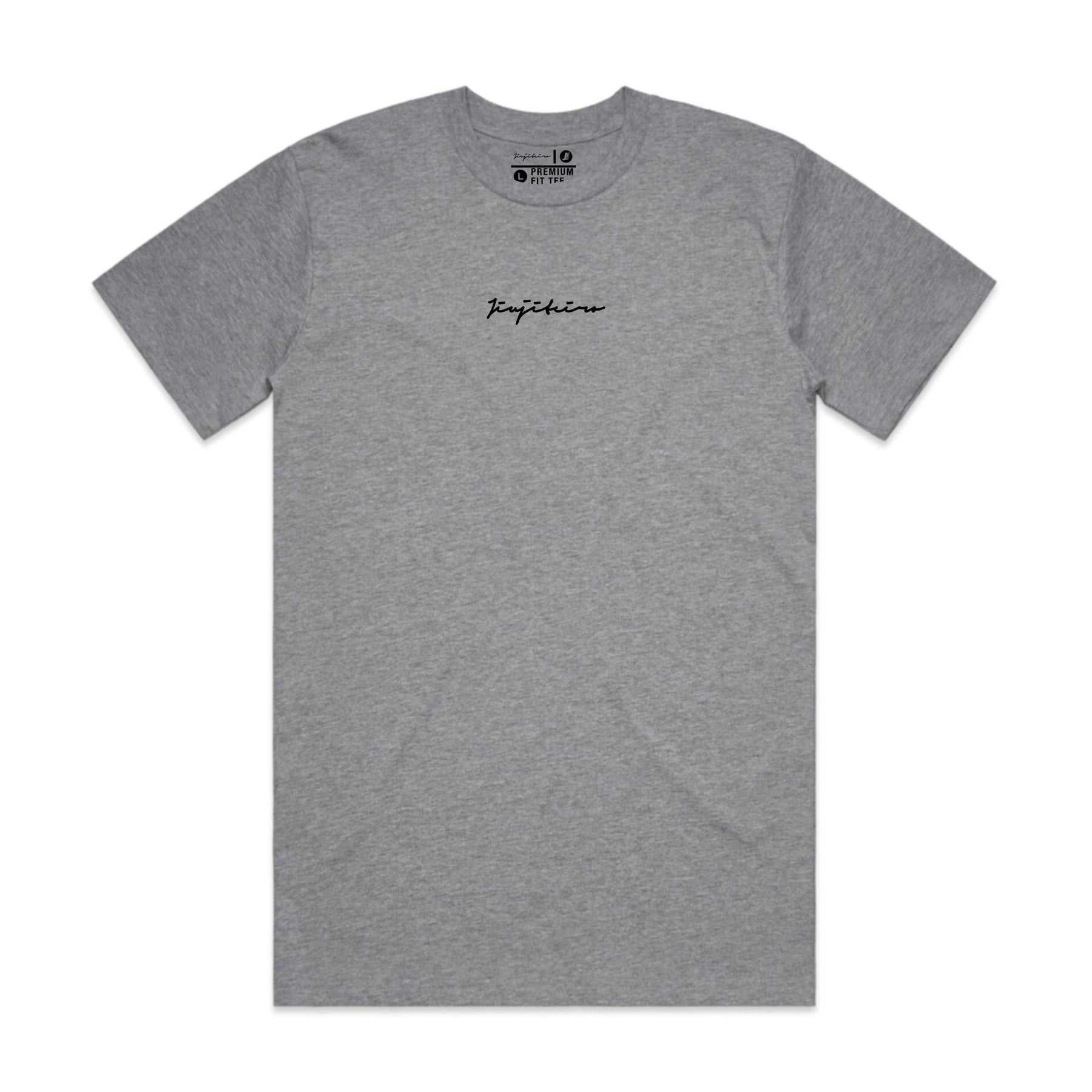 Jiujiteiro Pro Signature Heavyweight Embroidered Tee Gray – BJJ t-shirt, jiu jitsu apparel