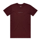 PRO SIGNATURE HEAVYWEIGHT EMBROIDERED TEE BURGUNDY
