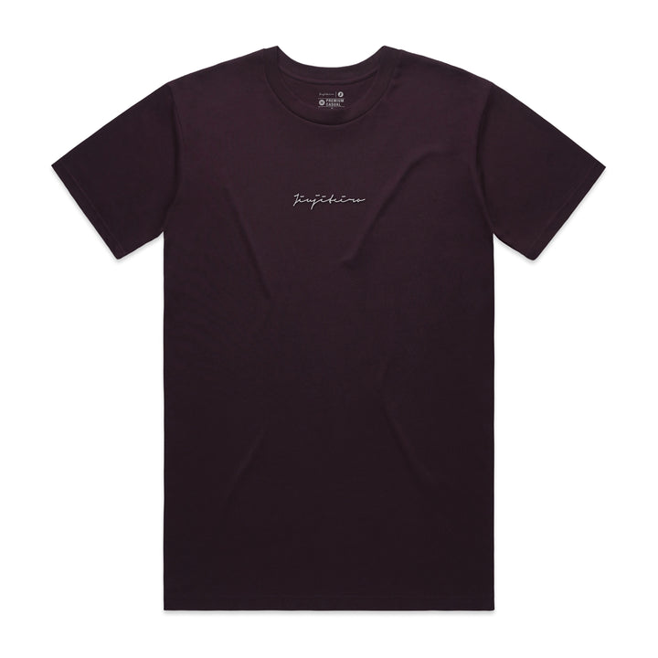 PRO SIGNATURE HEAVYWEIGHT EMBROIDERED TEE PLUM