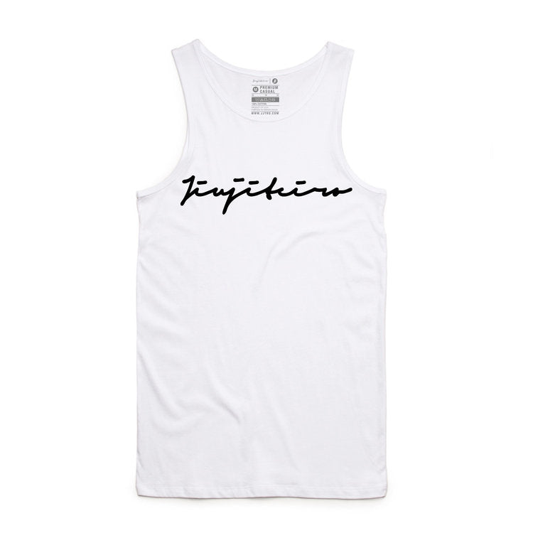 Jiujiteiro Jiujiteiro Core Tank White – BJJ tank top, training tank