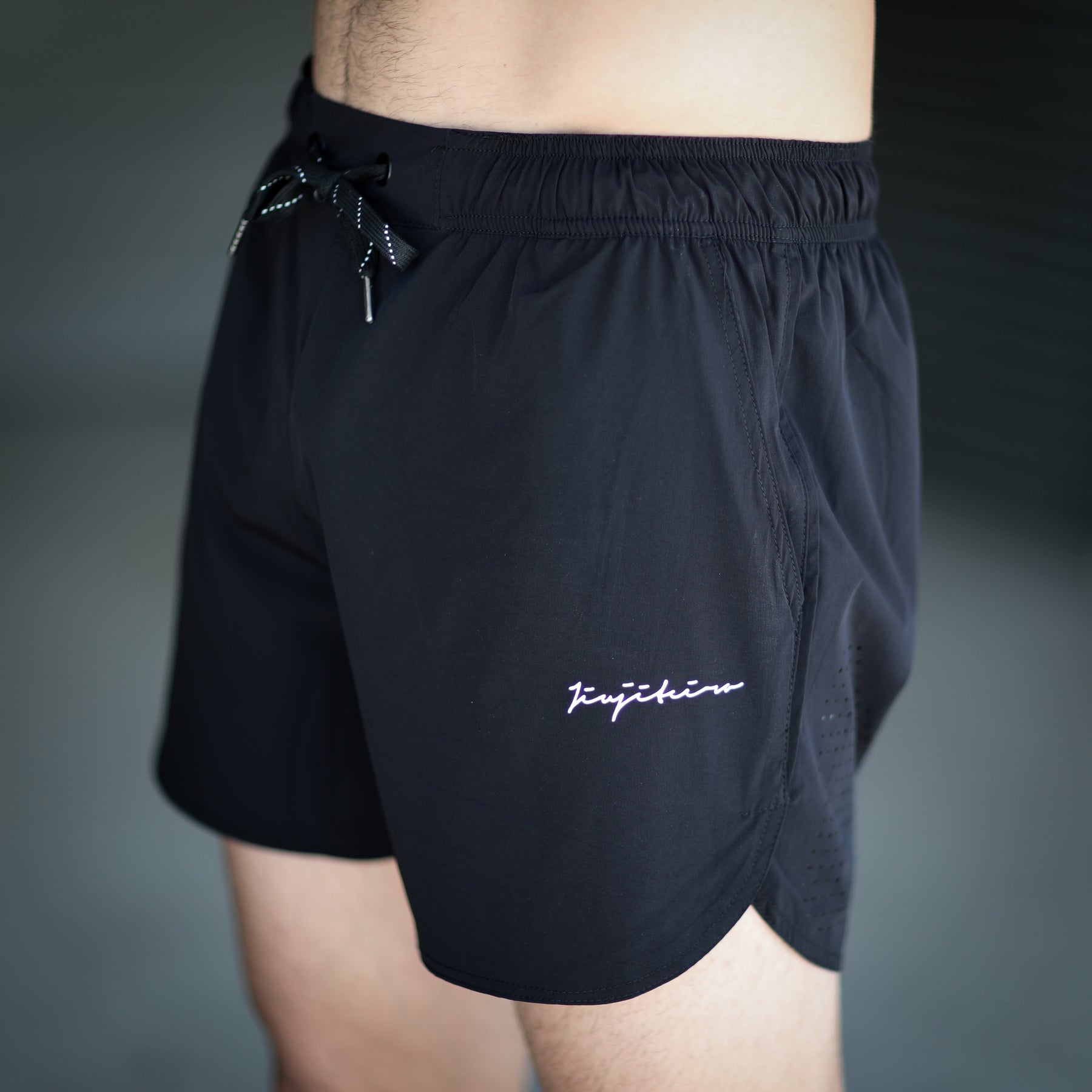 Jiujiteiro Pro Workout Shorts Black – Lifestyle shorts product view