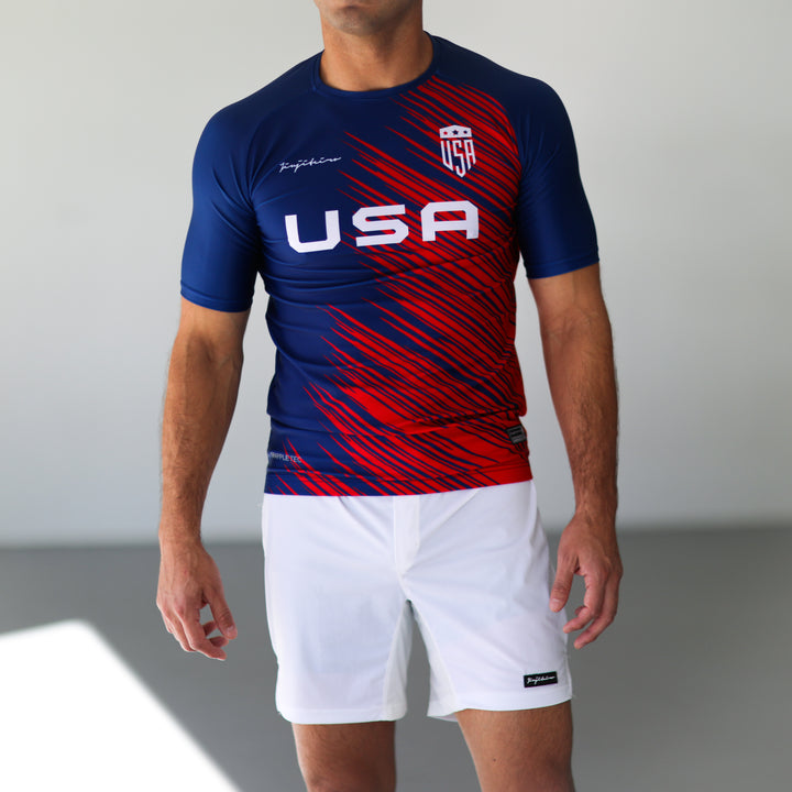 USA PRO HALF SLEEVE RASHGUARD