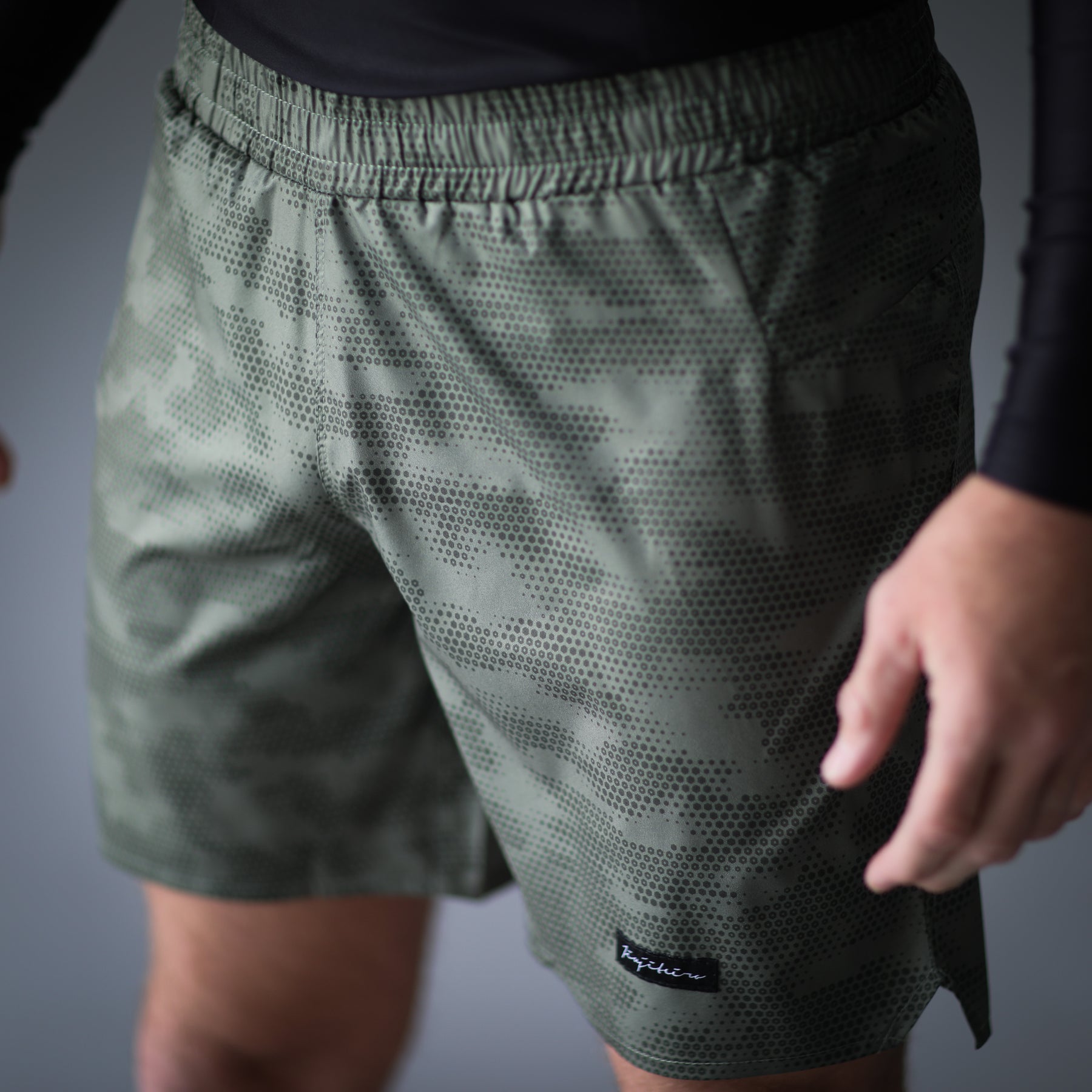Jiujiteiro X-Train NO-GI Shorts Verde Camo – MMA grappling shorts, submission wrestling
