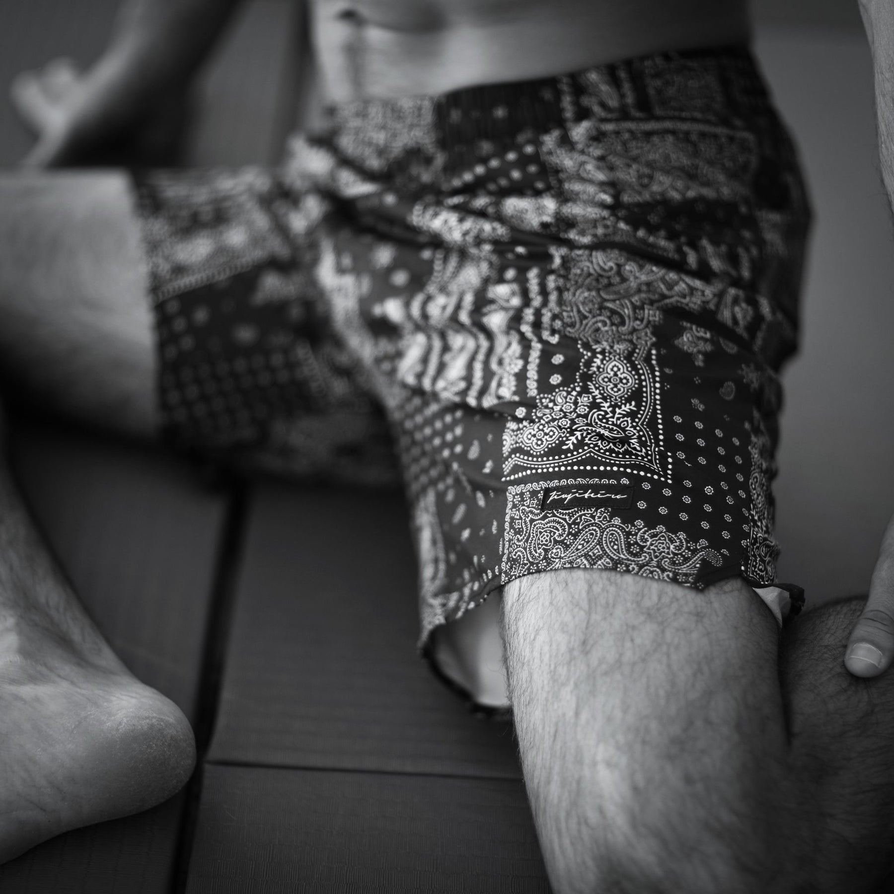 Jiujiteiro X-Train NO-GI Shorts Paisley – Grappling shorts product view